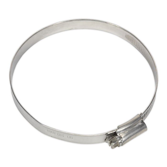 Sealey Hose Clip Stainless Steel 90-110mm Pack of 5 SHCSS4X Sealey  - Dynamic Drive