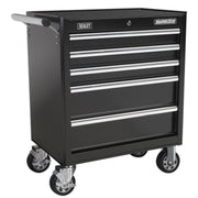 Sealey Rollcab 5 Drawer with Ball-Bearing Slides Black AP33459B Sealey - Dynamic Drive