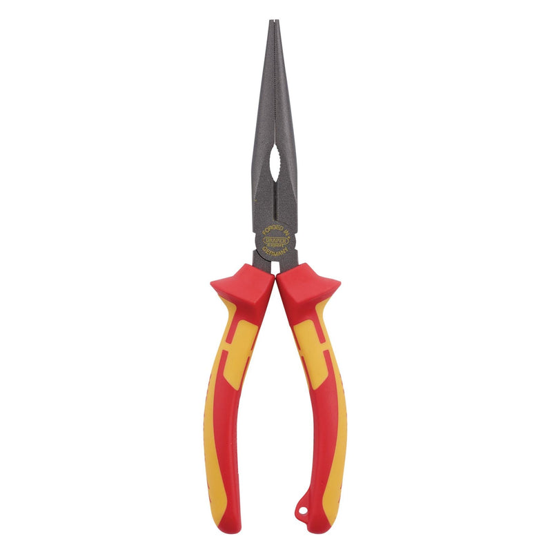 Draper XP1000 VDE Long Nose Pliers, 200mm, Tethered 99068 Draper - Dynamic Drive