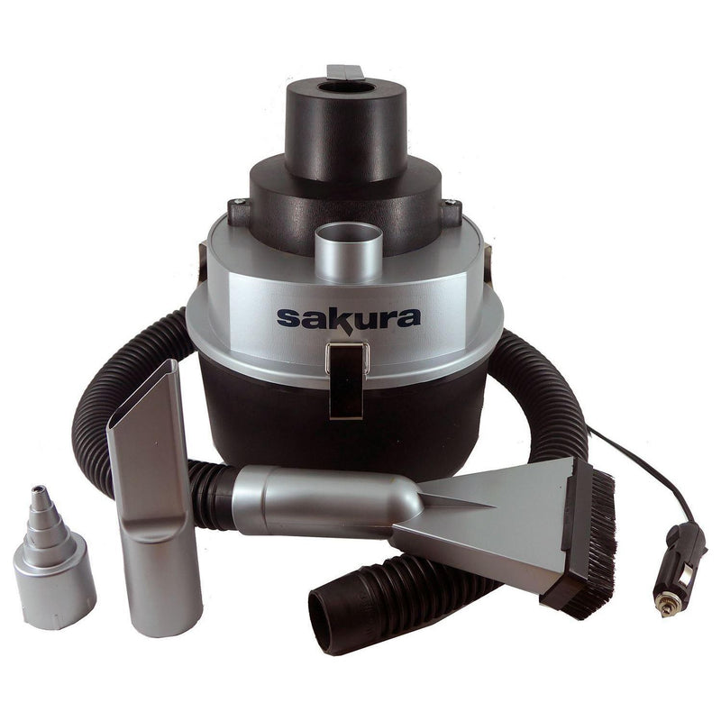12v Sakura Wet Dry Vacuum Cleaner Hoover Portable Car Caravan Air Pump Inflator Sakura - Dynamic Drive