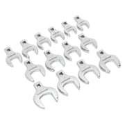 Seigen by Sealey Crow's Foot Open End Spanner Set 14pc 1/2"Sq Drive Metric Sealey  - Dynamic Drive