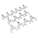 Sealey Crow's Foot Open End Spanner Set 14pc 1/2"Sq Drive Metric S01109 Sealey - Dynamic Drive