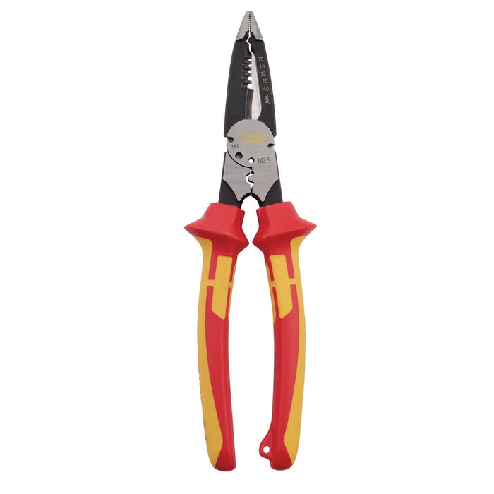 Draper XP1000 VDE Multi-Purpose Pliers, 225mm, Tethered 99059 Draper - Dynamic Drive
