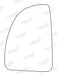 Summit Stick-On Standard Mirror Glass fits Citroen Jumper Ducato LHS Summit - Dynamic Drive