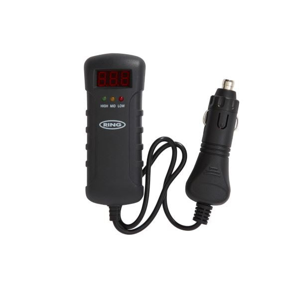 Ring Automotive RBA3 Voltmeter with DC Plug, 12/24 V Ring Automotive - Dynamic Drive