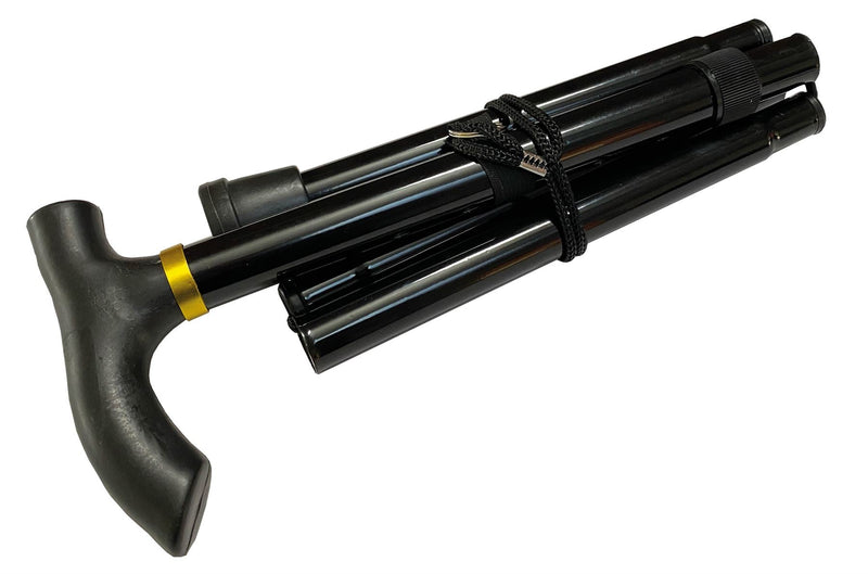 Black Folding Walking stick Unbranded - Dynamic Drive