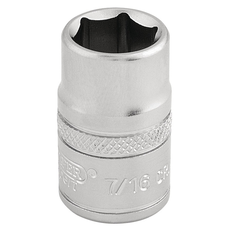 Draper 6 Point Imperial Socket, 3/8" Sq. Dr., 7/16" 16551 Draper - Dynamic Drive