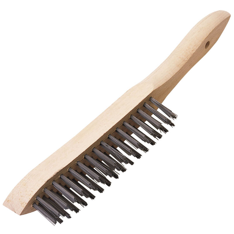 Draper Heavy Duty 3 Row Wire Scratch Brush, 310mm 31548 Draper - Dynamic Drive