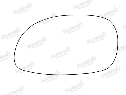 Summit Stick-On Standard Mirror Glass fits Honda Civic LHS Summit - Dynamic Drive