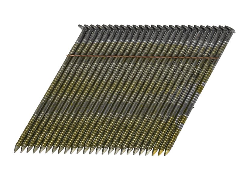 Bostitch 28° Bright Ring Shank Stick Nails 2.8 x 75mm (Pack 2000) Bostitch - Dynamic Drive