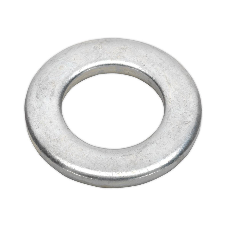 Sealey Flat Washer M16 x 30mm Form A Zinc DIN 125 Pack of 50 FWA1630 Sealey  - Dynamic Drive