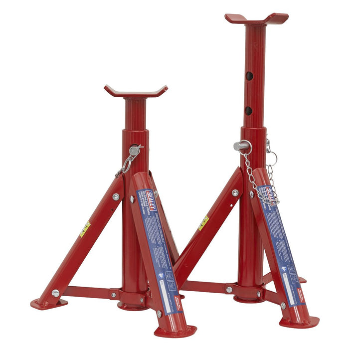 Sealey Axle Stands (Pair) 2tonne Capacity per Stand - Folding Type AS2000F Sealey  - Dynamic Drive