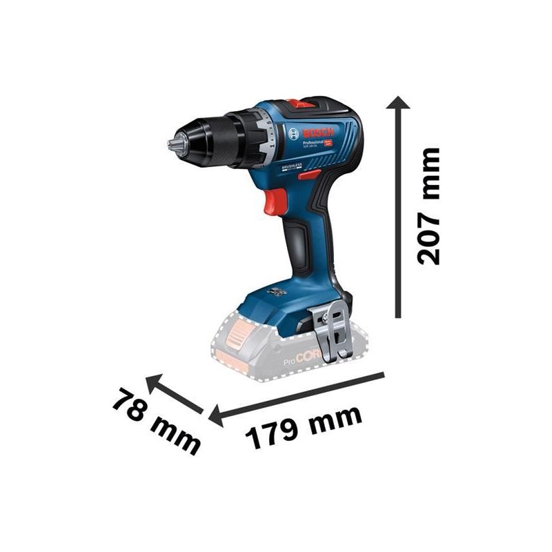 Bosch GSR 18V-55 Professional Drill Driver 18V 2 x 2.0Ah Li-ion Bosch - Dynamic Drive