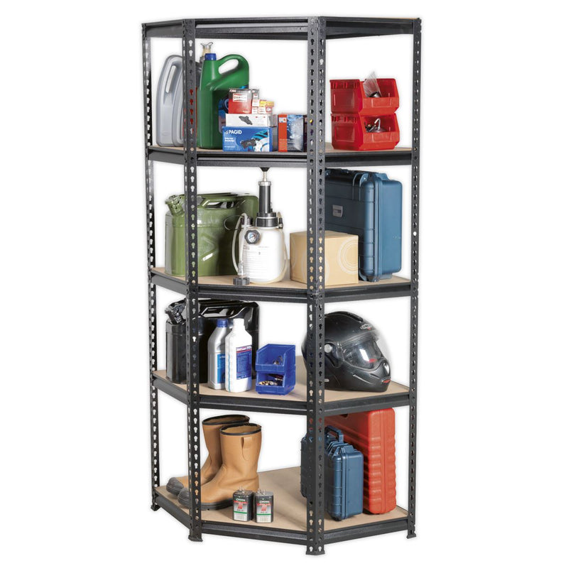 Sealey Corner Racking Unit 5 Level 150kg Capacity Per Level AP7150C Sealey - Dynamic Drive