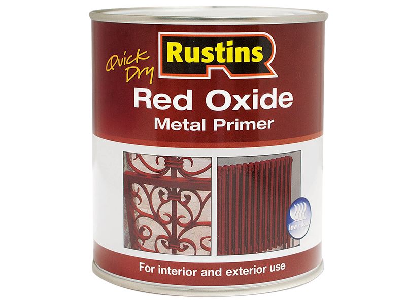 Rustins Quick Dry Red Oxide Metal Primer 1 litre Rustins - Dynamic Drive