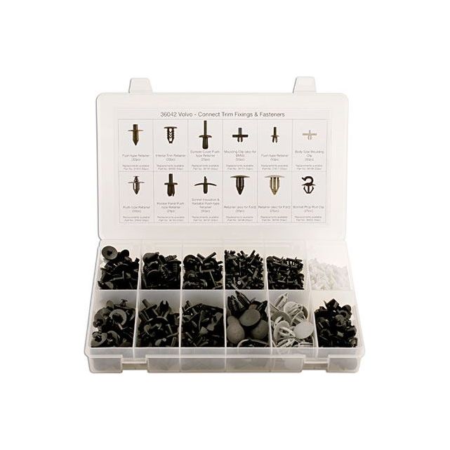 Connect Volvo Assorted Trim Clips 350pc 36042 Tool Connection - Dynamic Drive