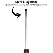Teng Tools Flat Screwdriver 1.2 x 6.5 x 150mm L Hex Shaft Teng Tools - Dynamic Drive