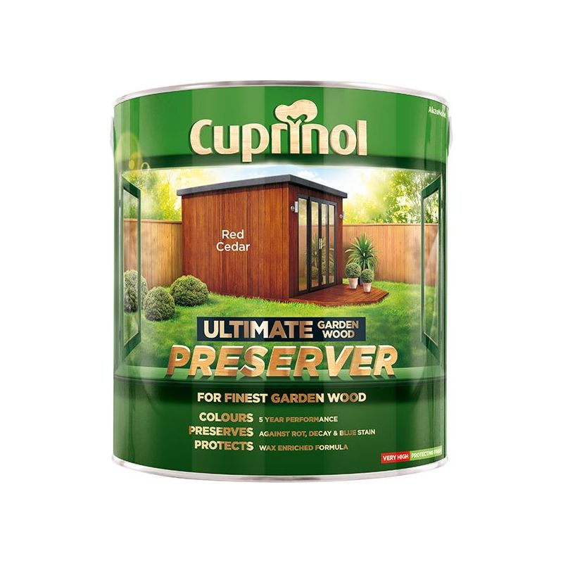 Cuprinol Ultimate Garden Wood Preserver Red Cedar 4 litre Cuprinol - Dynamic Drive