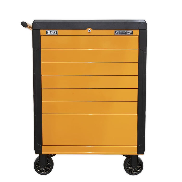 Sealey Rollcab 7 Drawer Push-To-Open Orange APPD7O Sealey - Dynamic Drive