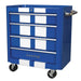 Sealey Rollcab 4 Drawer Retro Style Blue with White Stripes AP28204BWS Sealey - Dynamic Drive