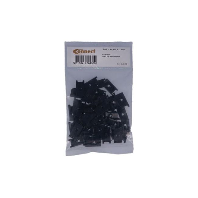 Connect Black U-Nut - for Ford 50pc 36438 Tool Connection - Dynamic Drive