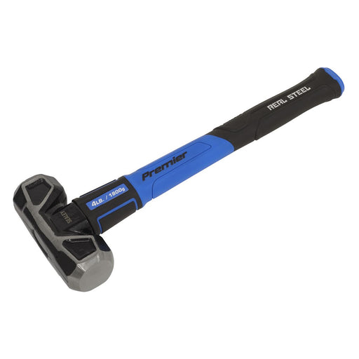 Sealey Sledge Hammer with Fibreglass Shaft 4lb Short Handle SLHG04 Sealey - Dynamic Drive