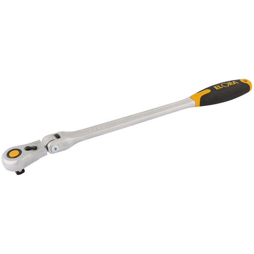 Draper Elora Quick Release Soft Grip Ratchet with Flexible Head, 1/2" Sq. Dr., 4 Draper - Dynamic Drive