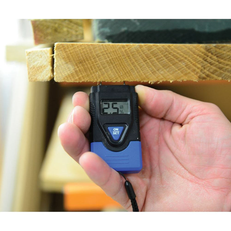 Silverline Digital Moisture Meter Wood: 6-42% Concrete: 0.2-2% Silverline - Dynamic Drive