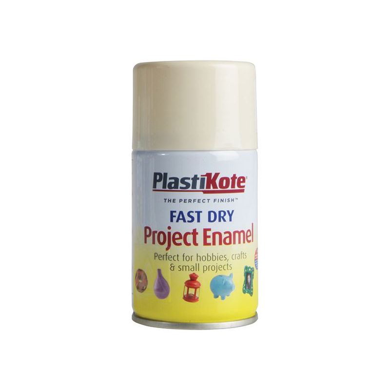 Plastikote Fast Dry Enamel Aerosol Crème De La Crème 100ml PlastiKote - Dynamic Drive