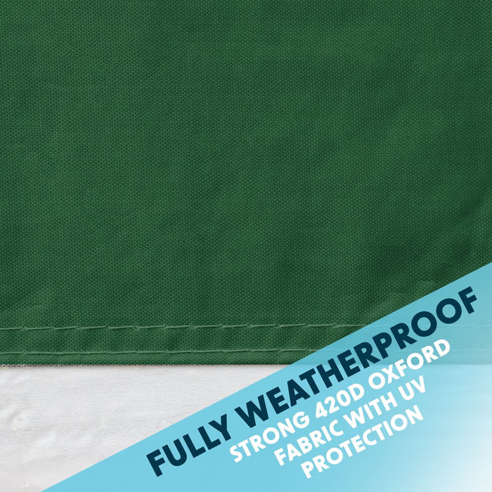 Dellonda Premium Fabric Side Panels - Dark Green Dellonda  - Dynamic Drive