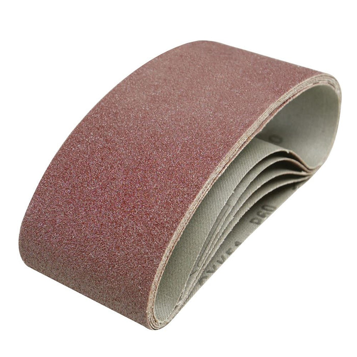 Silverline Sanding Belts 75 x 457mm 5pk 60 Grit Silverline - Dynamic Drive