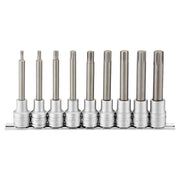 Teng Tools 1/2" Long Ribe?? Bit Socket Clip Rail Set 9 Pieces Teng Tools - Dynamic Drive