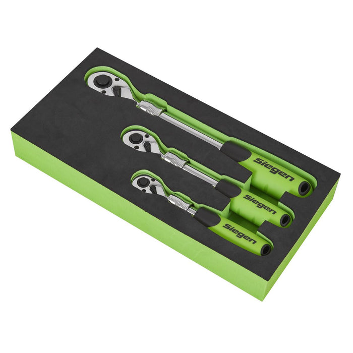 Siegen Siegen Extendable Ratchet Wrench Set 3pc S01285 Siegen - Dynamic Drive