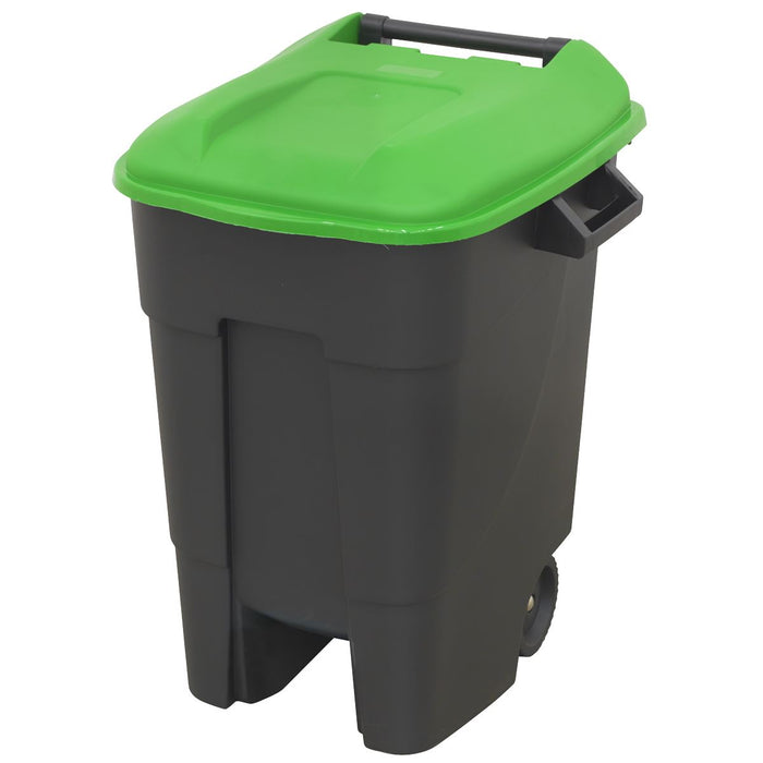 Sealey Refuse/Wheelie Bin 100L Green BM100G Sealey - Dynamic Drive