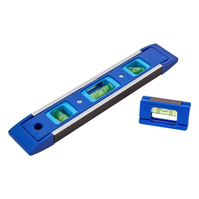 Bluespot Tools Magnetic Torpedo Level 22.5cm with Magnetic Mini Level BlueSpot Tools - Dynamic Drive