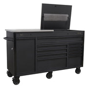Sealey Mobile Tool Cabinet 1600mm with Power Tool Charging Drawer AP6310BE Sealey - Dynamic Drive