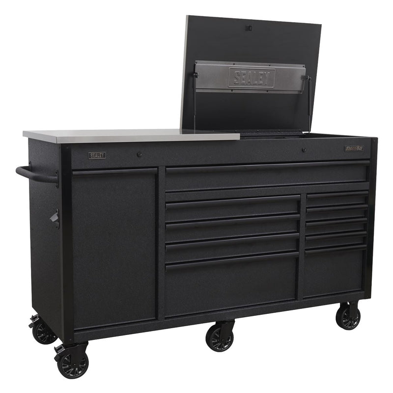 Sealey Mobile Tool Cabinet 1600mm with Power Tool Charging Drawer AP6310BE Sealey - Dynamic Drive
