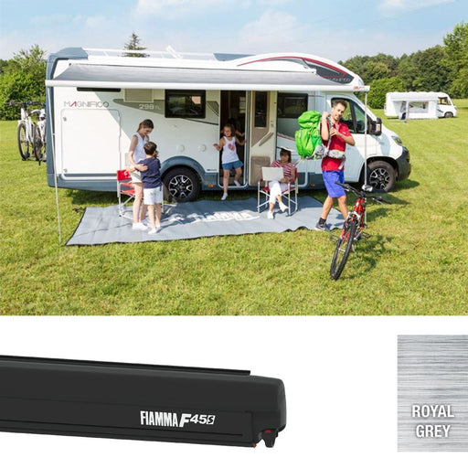 Fiamma F45s 325 Awning Deep Black Royal Grey Fiamma - Dynamic Drive