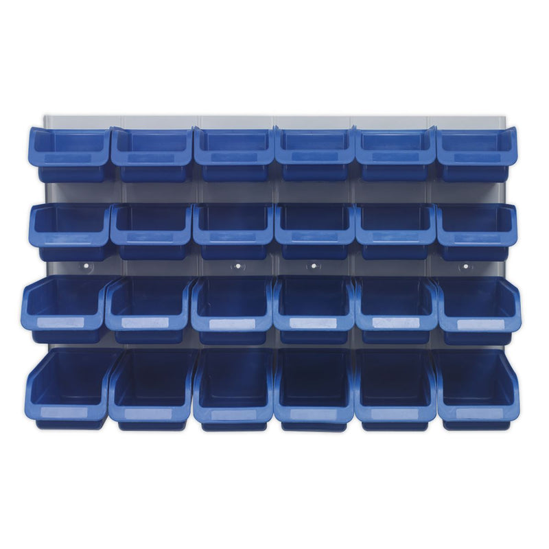Sealey Bin & Panel Combination 24 Bins Blue TPS131 Sealey - Dynamic Drive