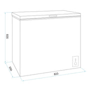 Baridi Freestanding Chest Freezer 199L Capacity - White DH111 Baridi - Dynamic Drive