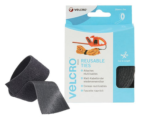 Velcro® Brand VELCRO® Brand ONE-WRAP® Reusable Ties 30mm x 5m Black VELCRO® Brand - Dynamic Drive