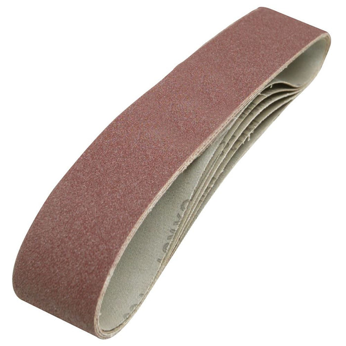 Silverline Sanding Belts 50 x 686mm 5pk 80 Grit Silverline - Dynamic Drive