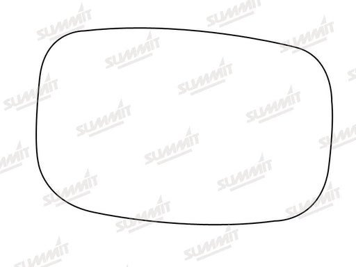 Summit Stick-On Standard Mirror Glass fits Ford Fiesta 94 on LHS Summit - Dynamic Drive