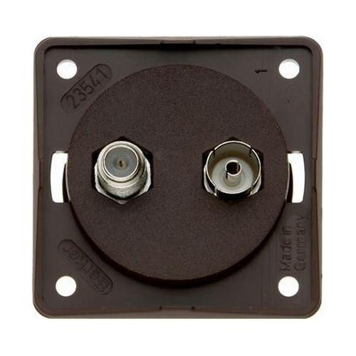 Berker TV & Satellite Socket (Black) - Ideal for Caravans and Motorhomes Berker - Dynamic Drive
