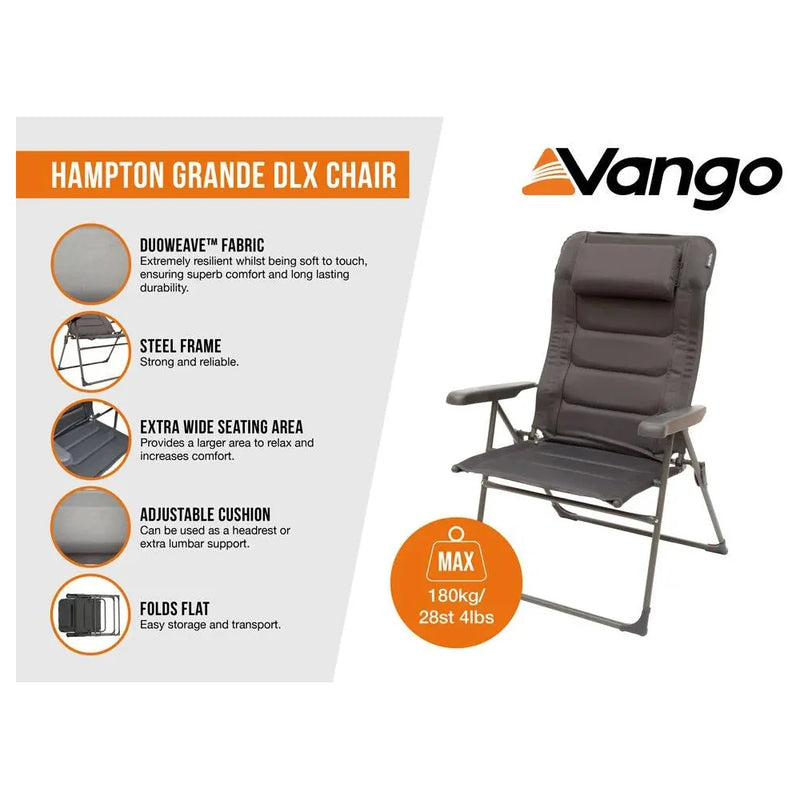 Vango Hampton Grande DLX Chair Grande Excalibur Chair Vango - Dynamic Drive