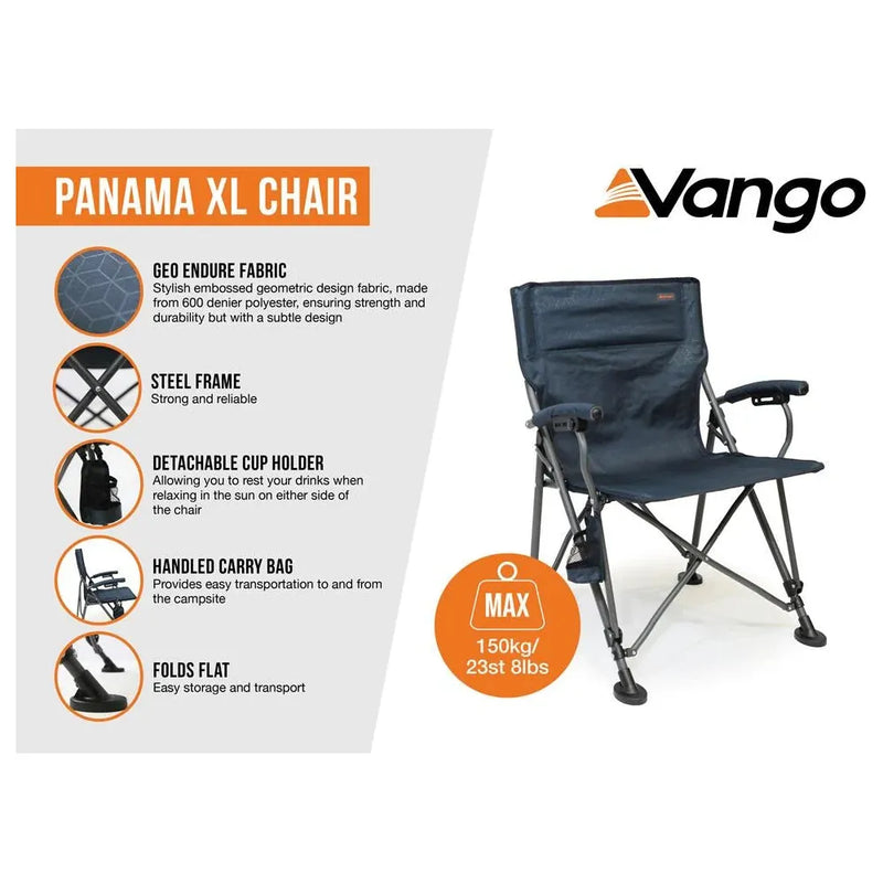 Vango Panama XL Chair XL Granite Grey Vango - Dynamic Drive