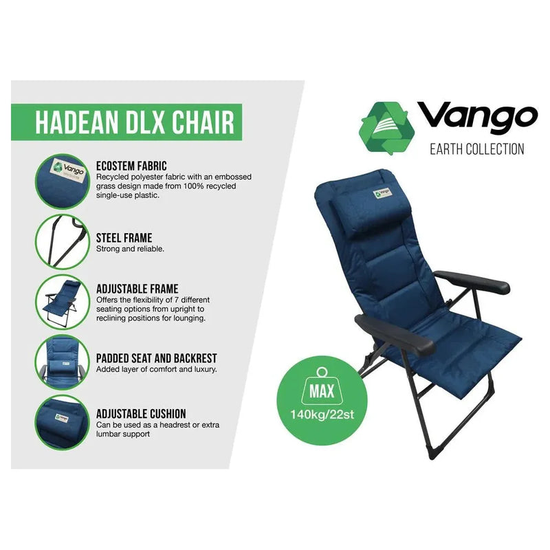 Vango Hadean DLX Chair DLX Moroccan Blue Vango - Dynamic Drive