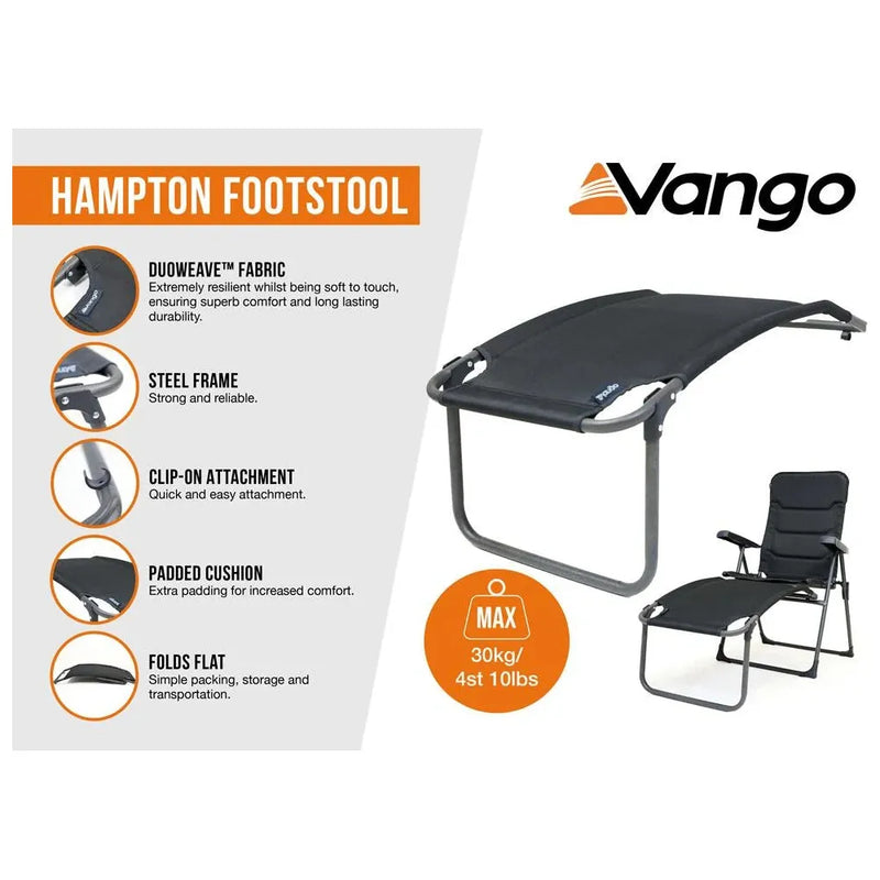 Vango Hampton Padded Footstool Std Excalibur Vango - Dynamic Drive