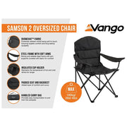 Vango Samson 2 Oversized Chair Std Excalibur Chair Vango - Dynamic Drive
