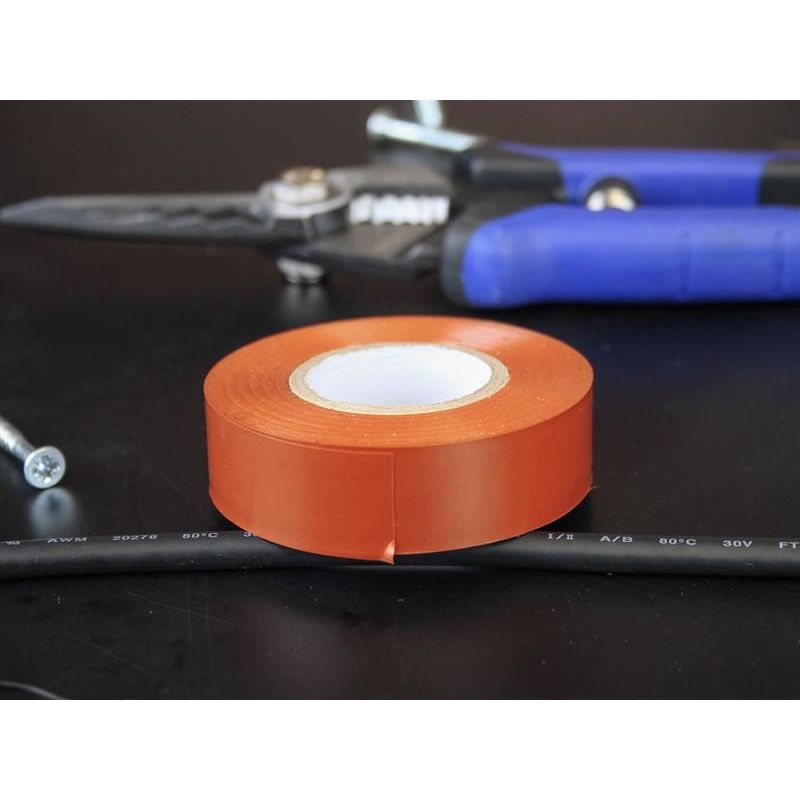 Faithfull PVC Electrical Tape Brown 19mm x 20m Faithfull - Dynamic Drive